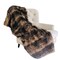 Edge Collections - Brown - Luxury Coyote Faux Fur Throw Blanket - 1 Piece
